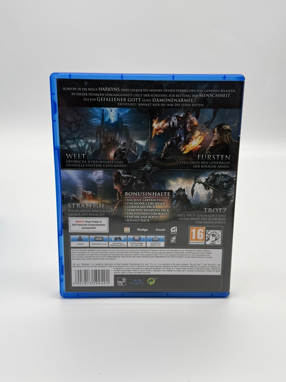 Lords Of The Fallen Game Of The Year Sony Playstation 4 Très bon état CIB