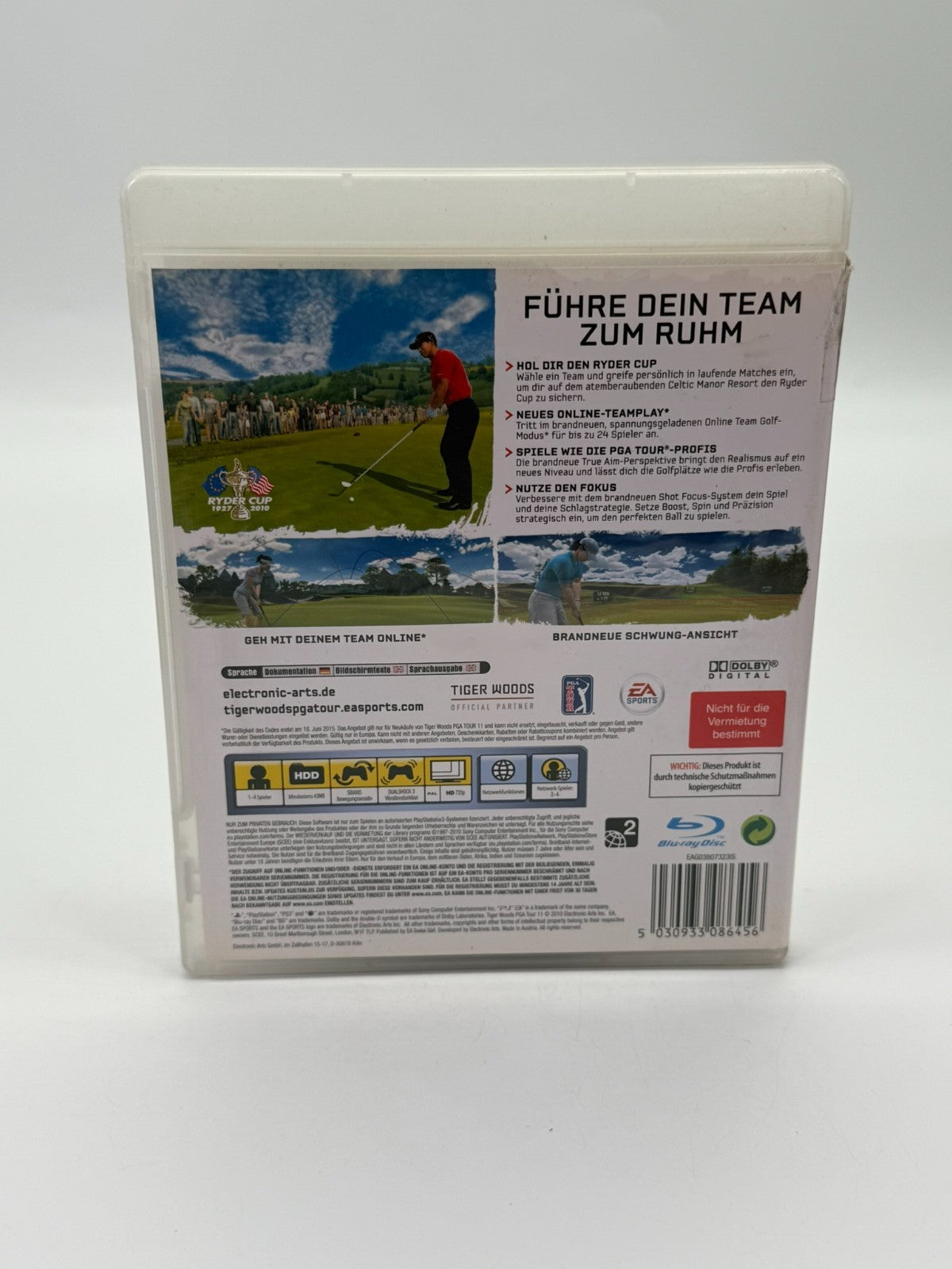 Tiger Woods PGA Tour 11 Sony Playstation 3 guter Zustand CIB OVP
