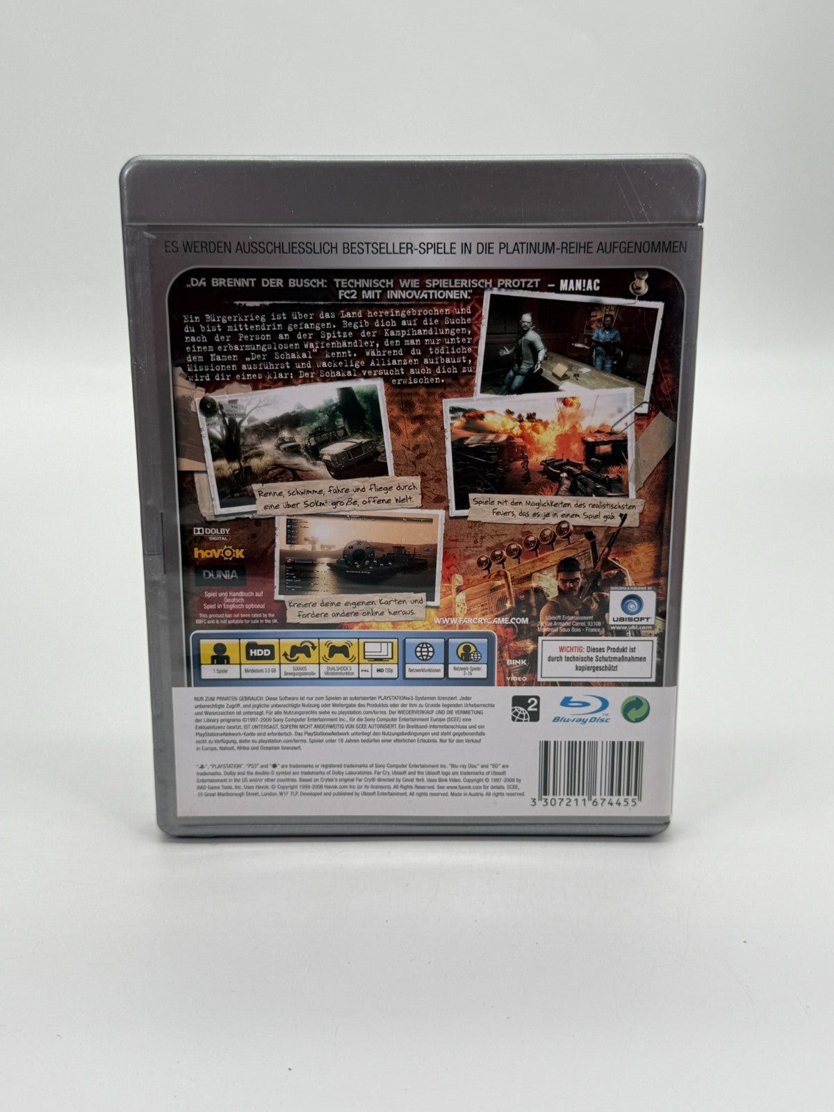 Far Cry 2 Sony Playstation 3 guter Zustand CIB OVP