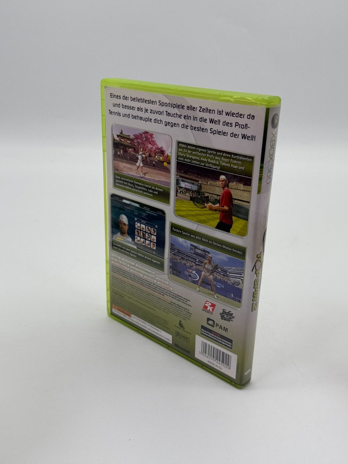 Top Spin 2 Microsoft XBox 360 Sehr guter Zustand CIB OVP