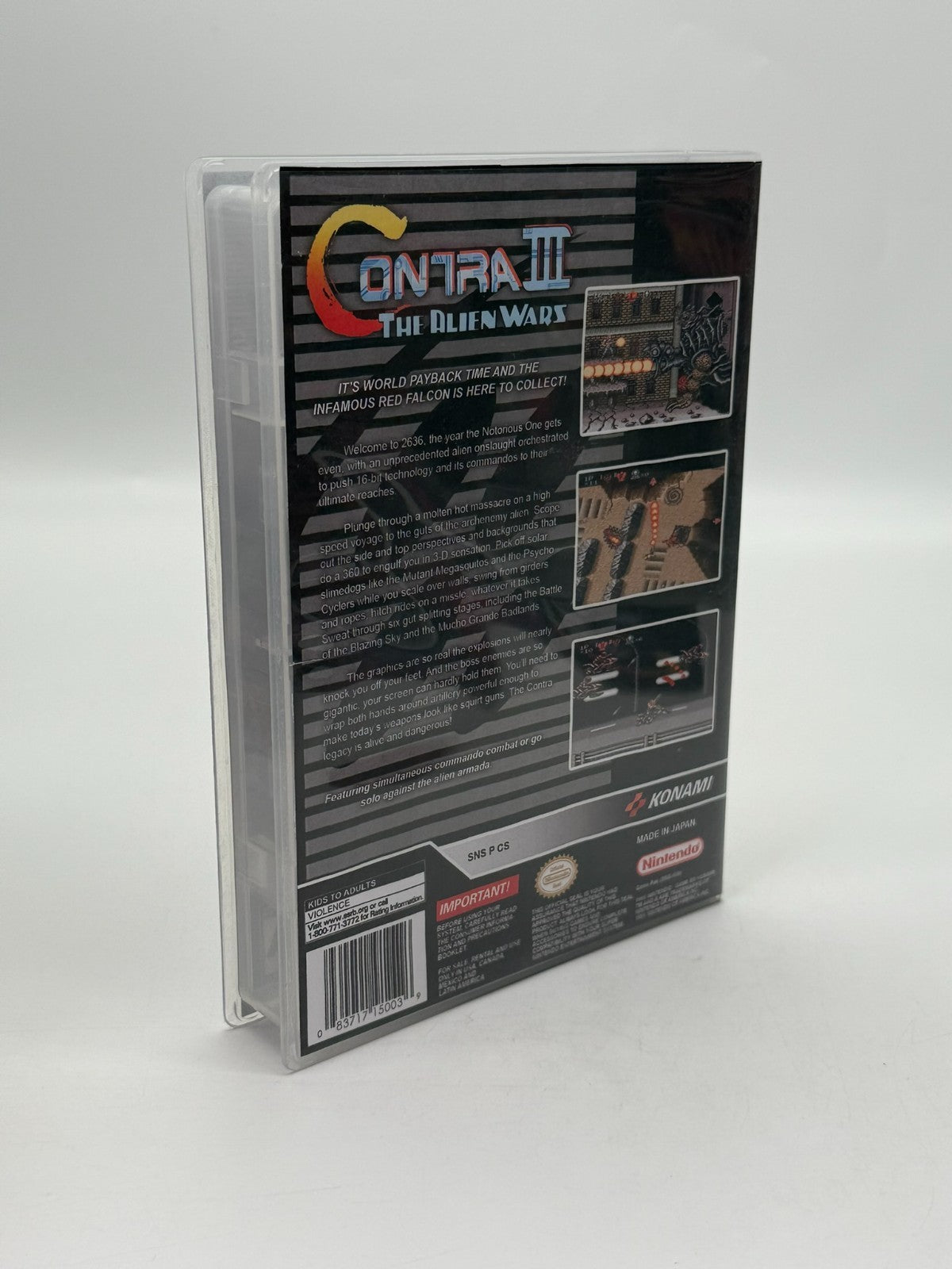 Contra III The Alien Wars Super Nintendo SNES NTSC-U/C Cartouche + Manuel Bon état