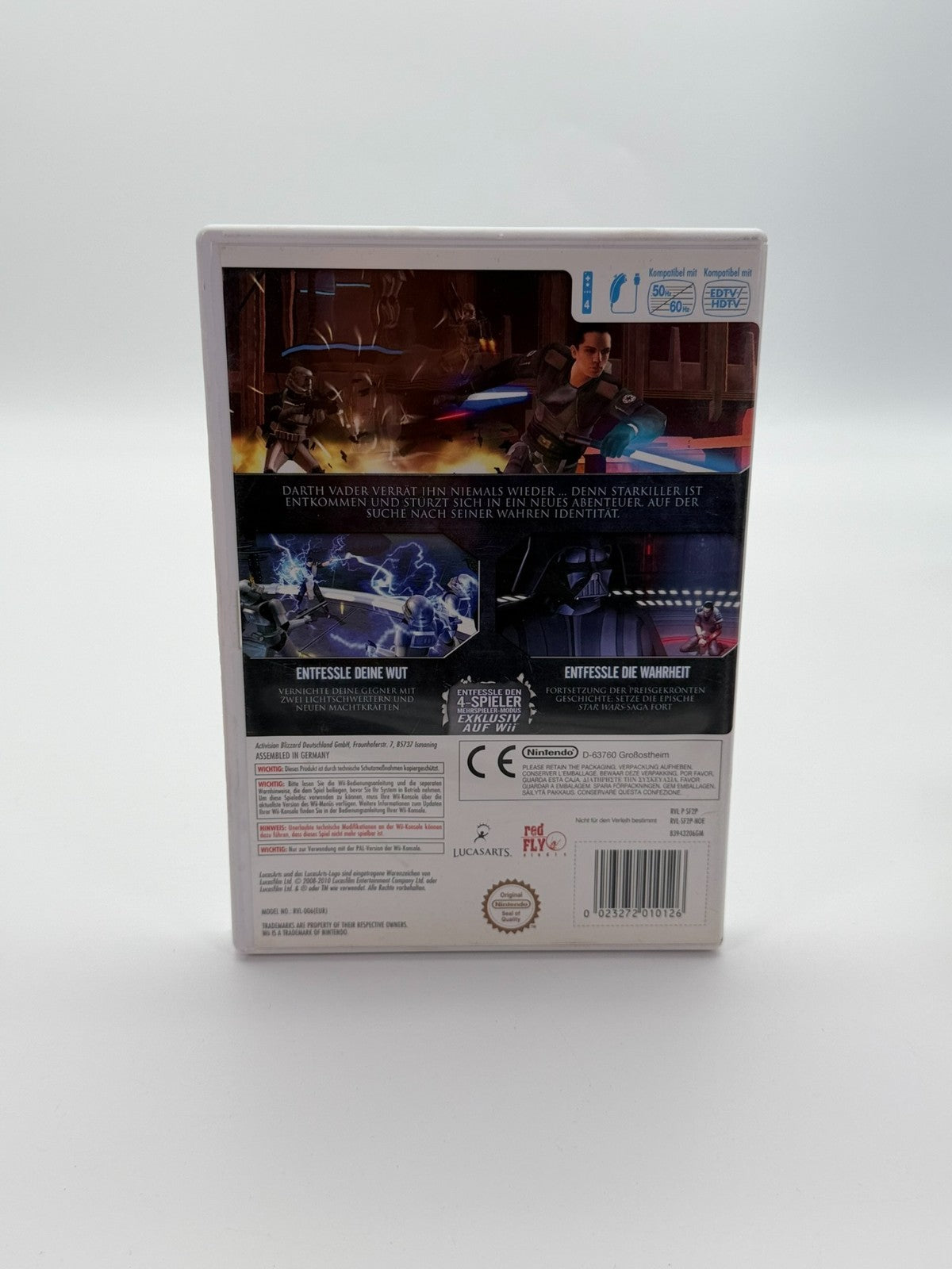 Star Wars The Force Unleashed II Nintendo Wii akzeptabler Zustand OVP