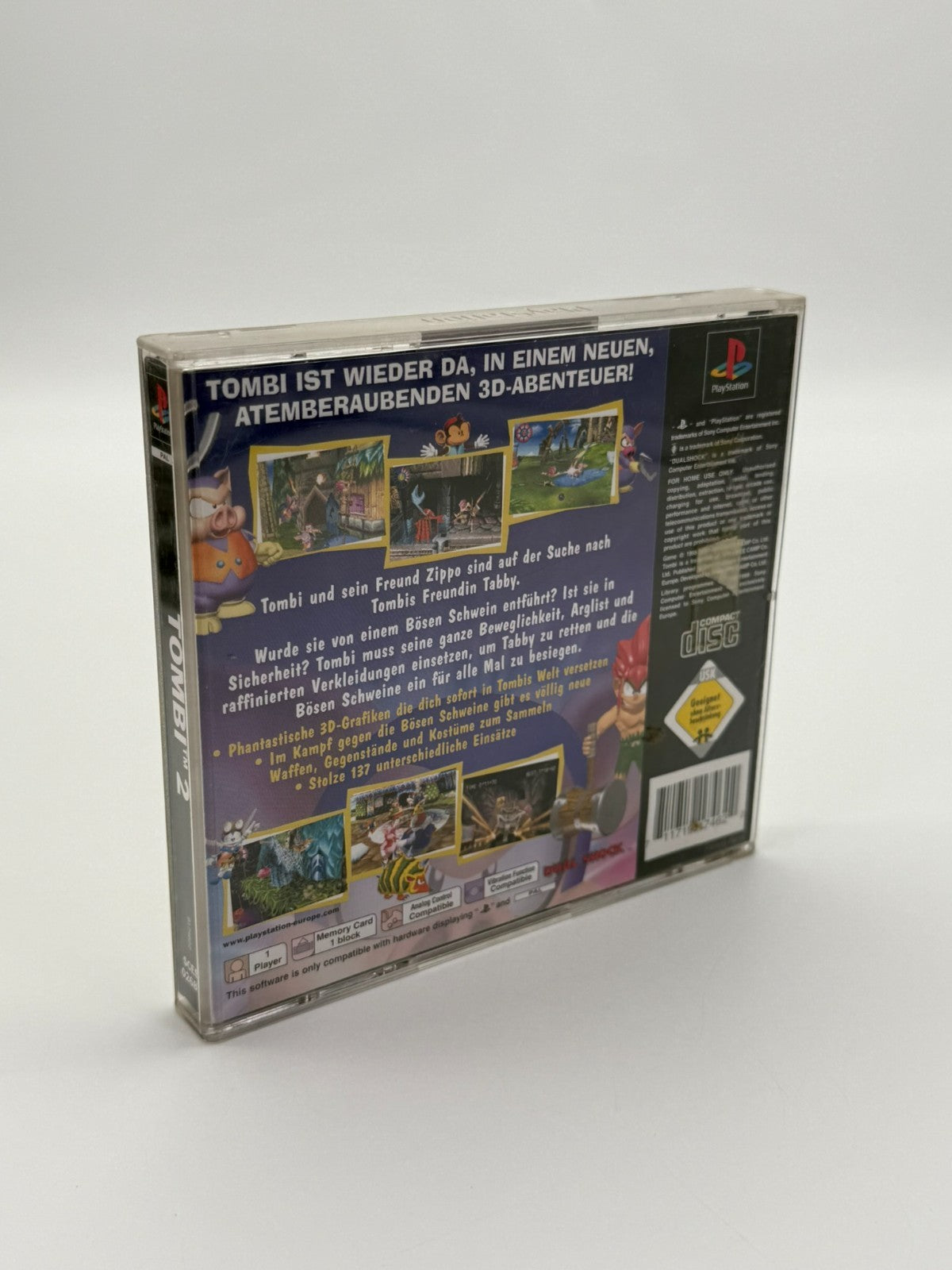 Tombi 2 Sony Playstation 1 guter Zustand ohne Anleitung OVP