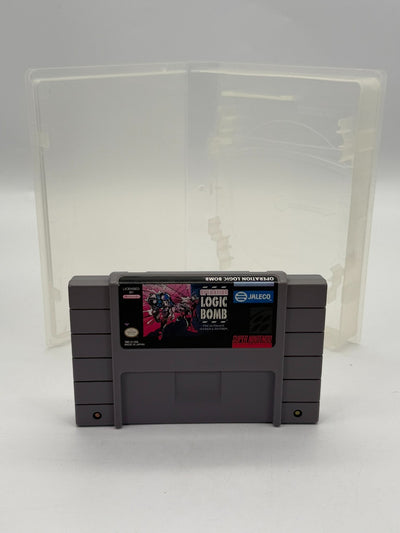 Operation Logic Bomb Super Nintendo SNES NTSC-U/C bon état Cartouche + Boîte