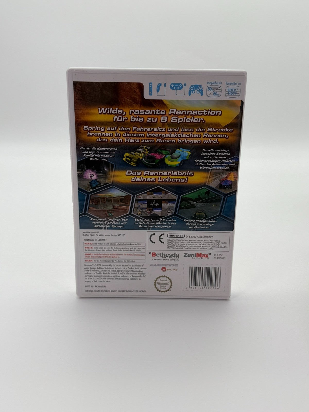 Wheelspin By Archer Maclean Nintendo Wii Sehr guter Zustand CIB OVP