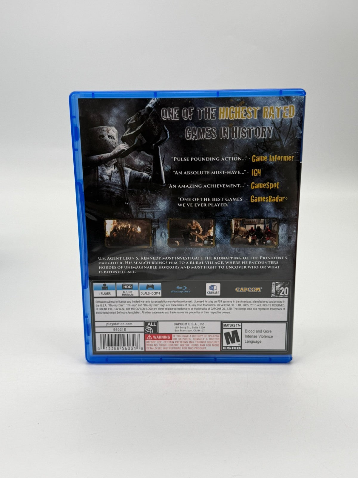 Resident Evil 4 Sony Playstation 4 Très bon état Emballage d'origine