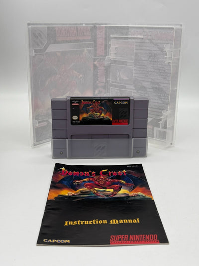 Demons Crest Super Nintendo SNES NTSC-U/C guter Zustand Anleitung + Modul