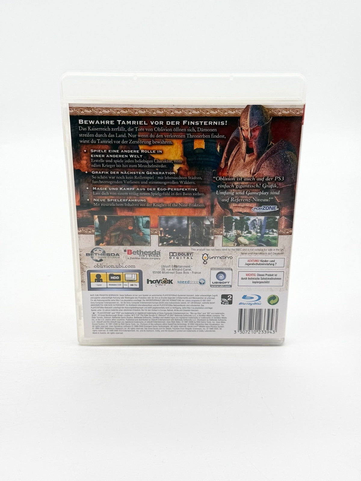 The Elder Scrolls IV Oblivion Sony Playstation 3 guter Zustand CIB OVP