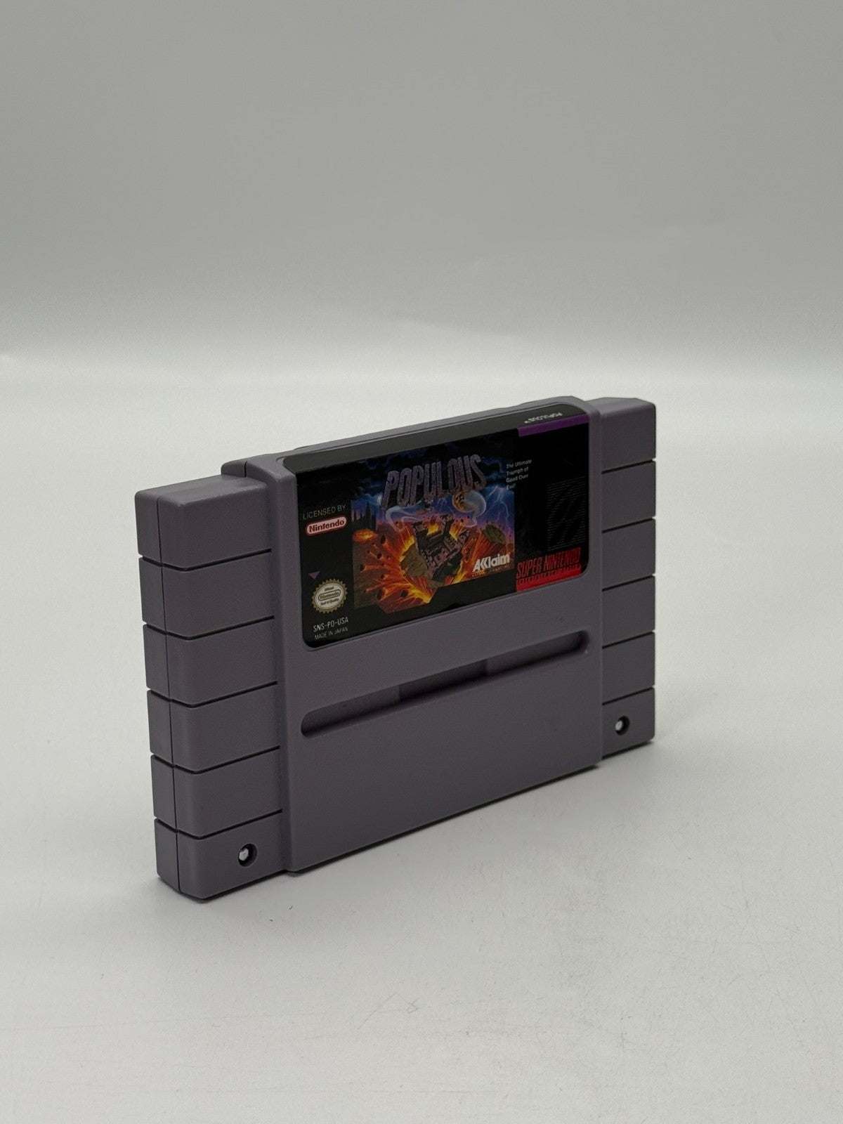 Populous Super Nintendo SNES NTSC-U/C guter - Sehr guter Zustand