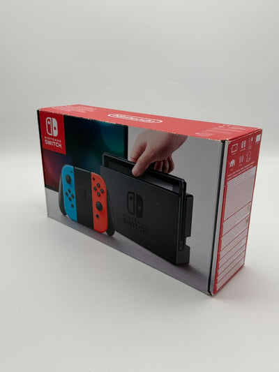 Nintendo Switch V1 Konsole Grün Rot guter Zustand mit Originalverpackung