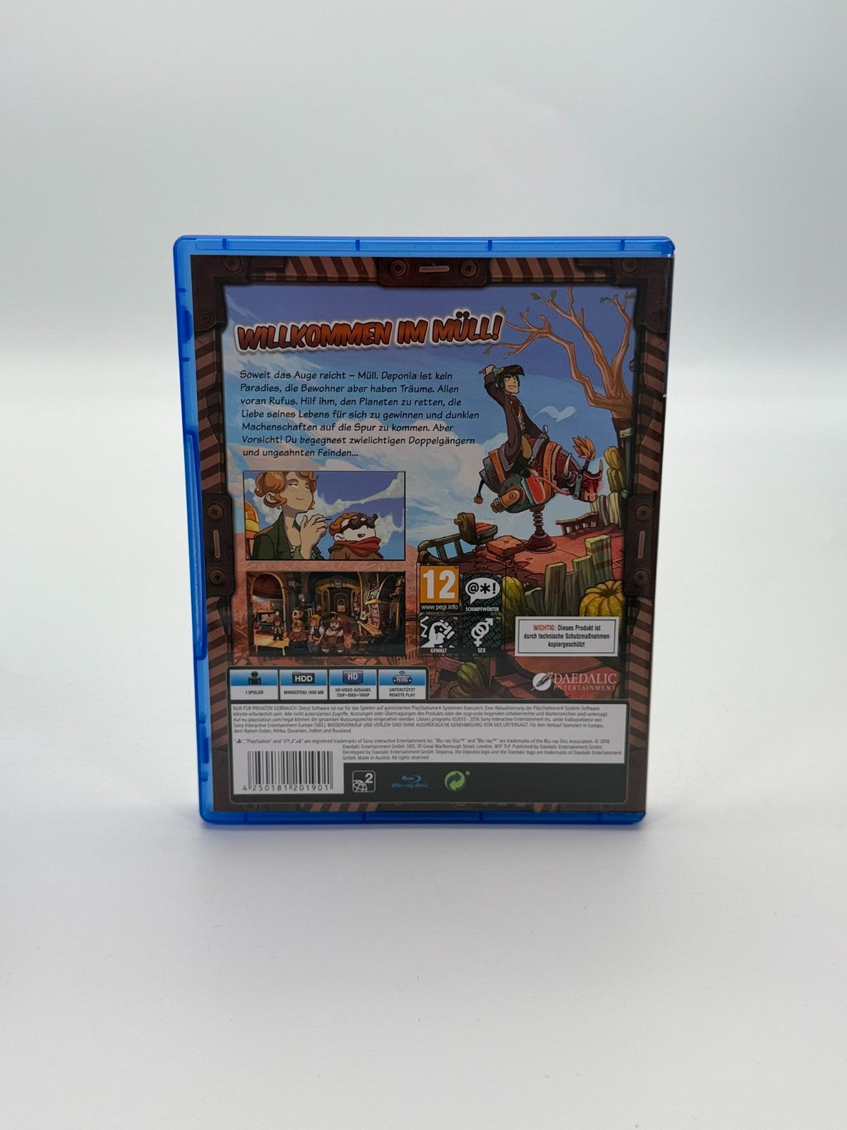 Deponia Sony Playstation 4 guter Zustand OVP