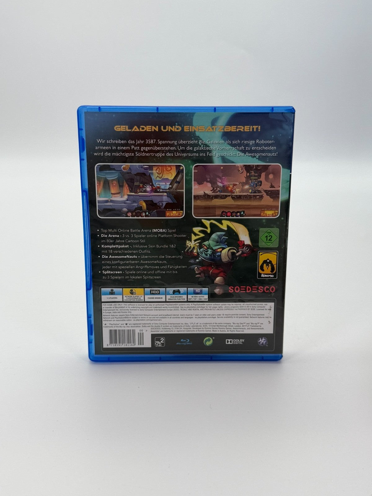 Awesomenauts Assemble Sony Playstation 4 Good Condition CIB OVP