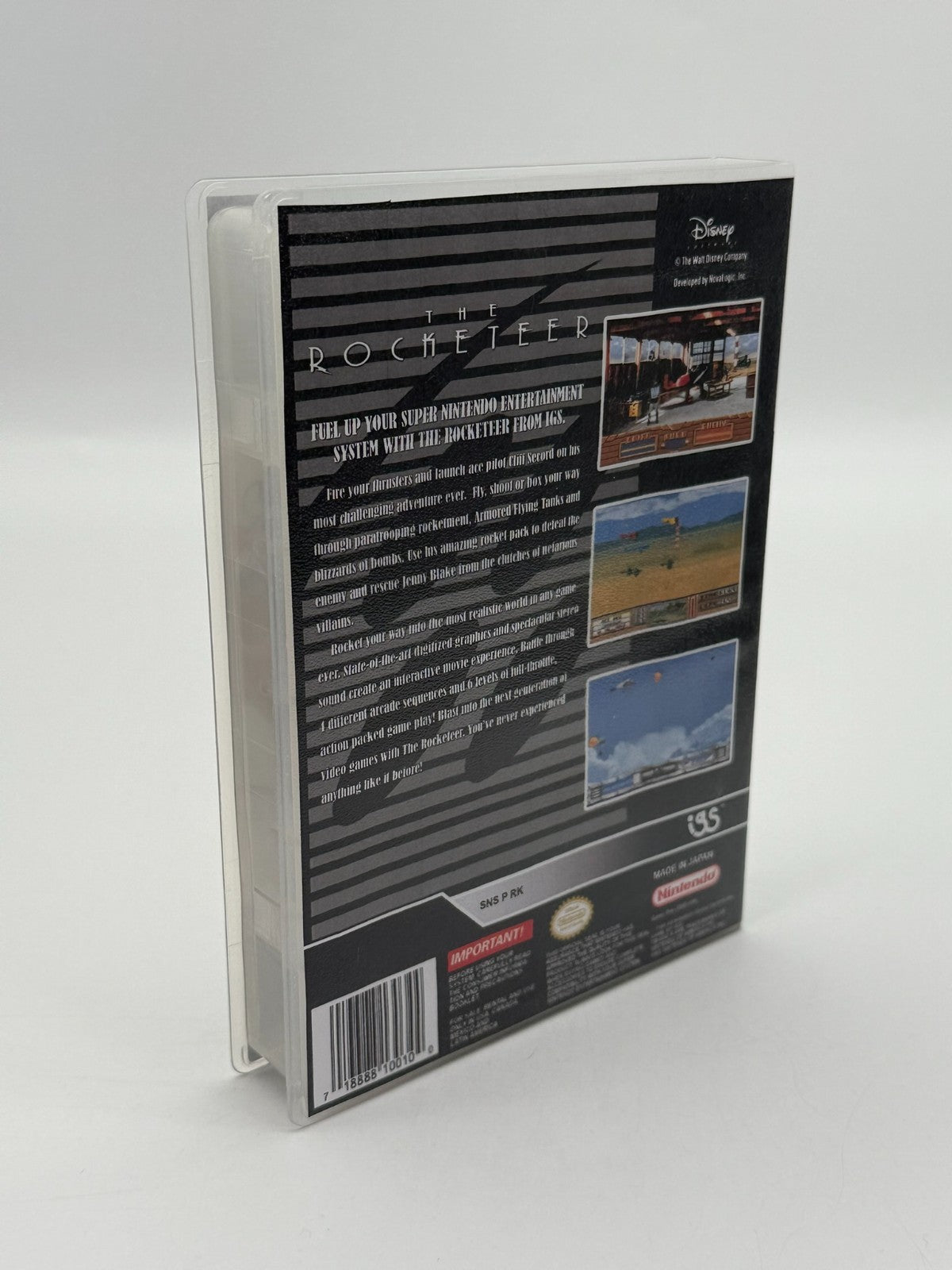 The Rocketeer Super Nintendo SNES NTSC-U/C good condition Cartridge + Case