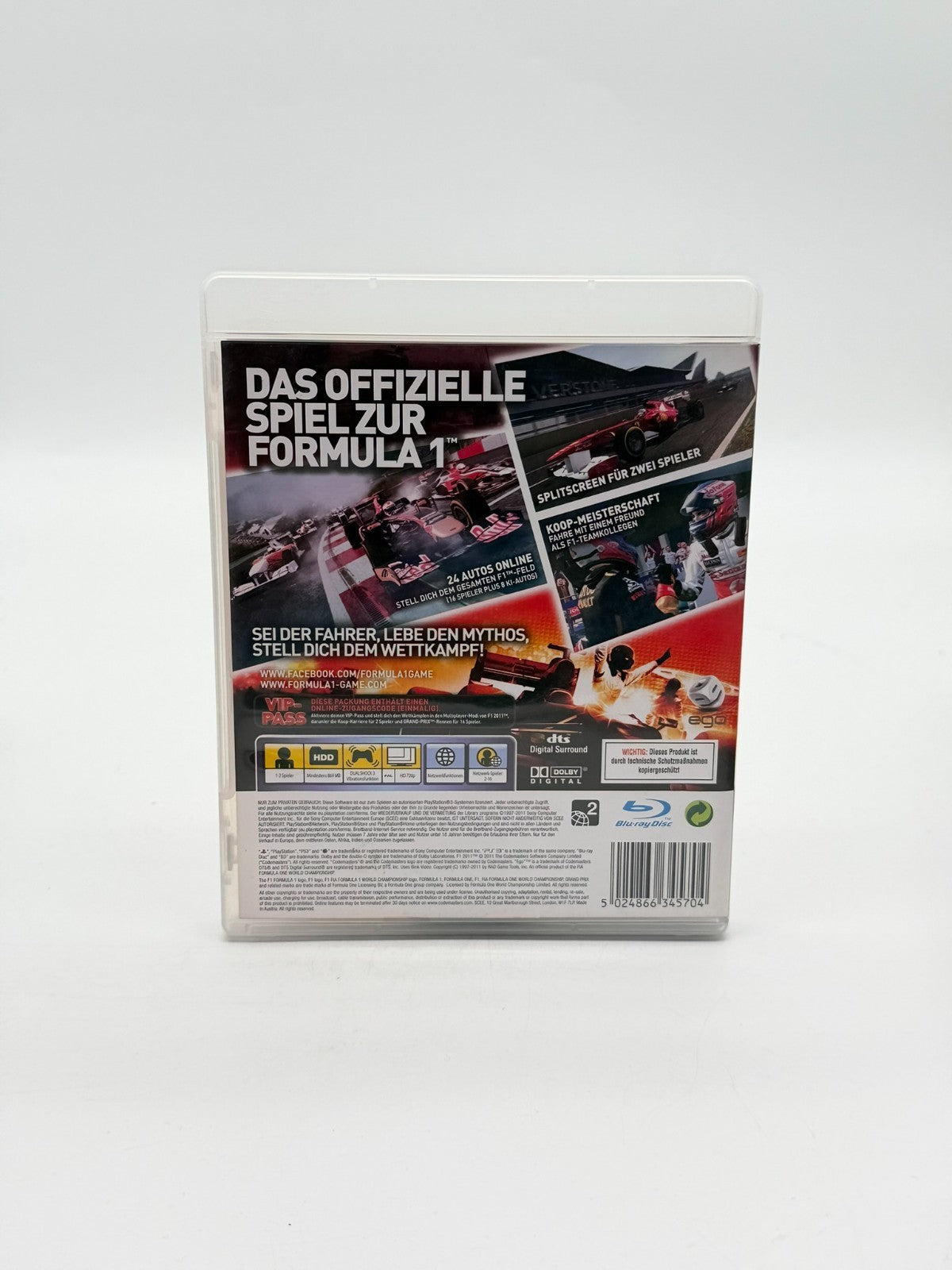 Formula 1 2011 Sony Playstation 3 guter Zustand CIB OVP