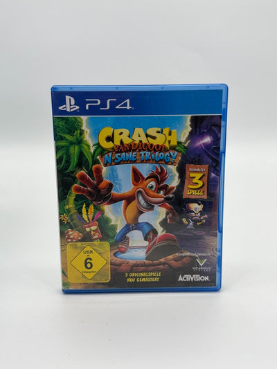 Crash N-Sane Trilogy Sony Playstation 4 Très bon état Emballage d'origine