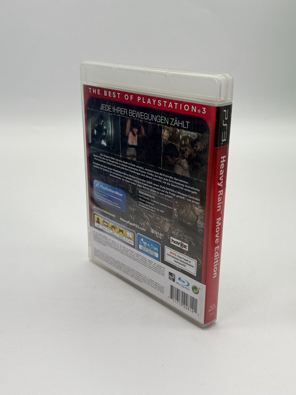 Heavy Rain Move Edition Sony Playstation 3 Good Condition CIB OVP