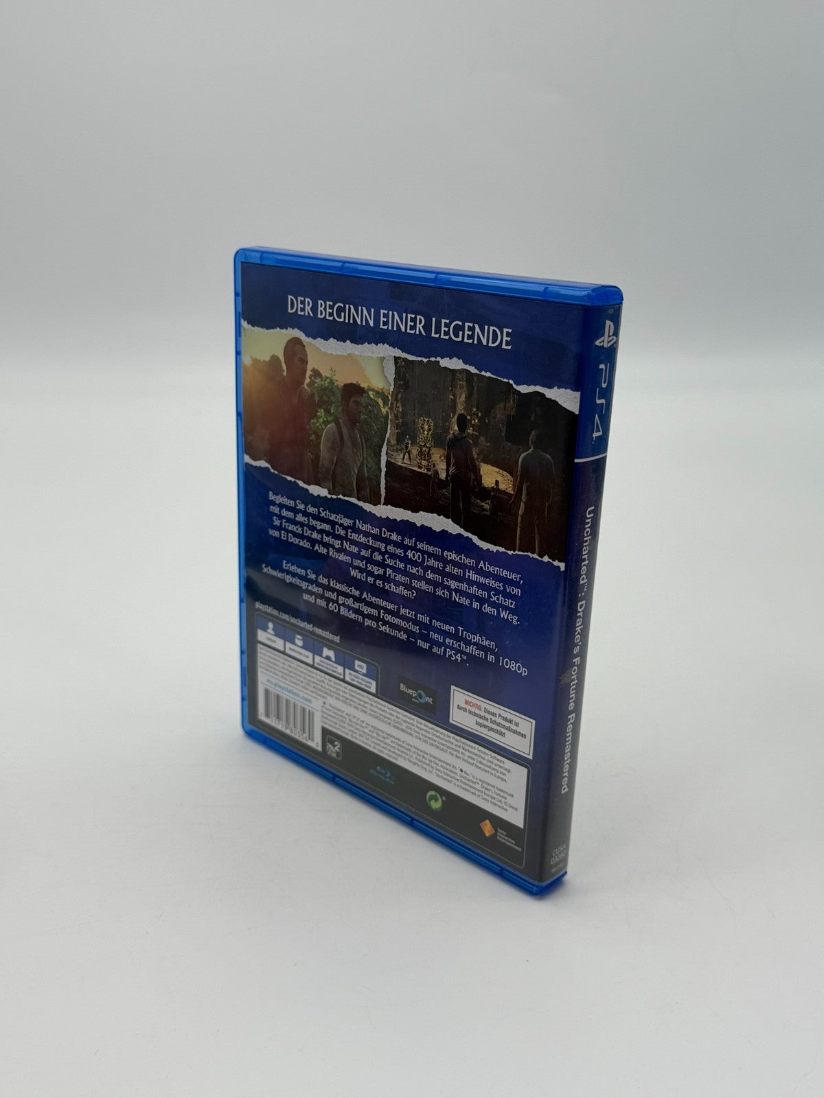 Uncharted Drakes Fortune Remastered Sony Playstation 4 Sehr guter Zustand CIB