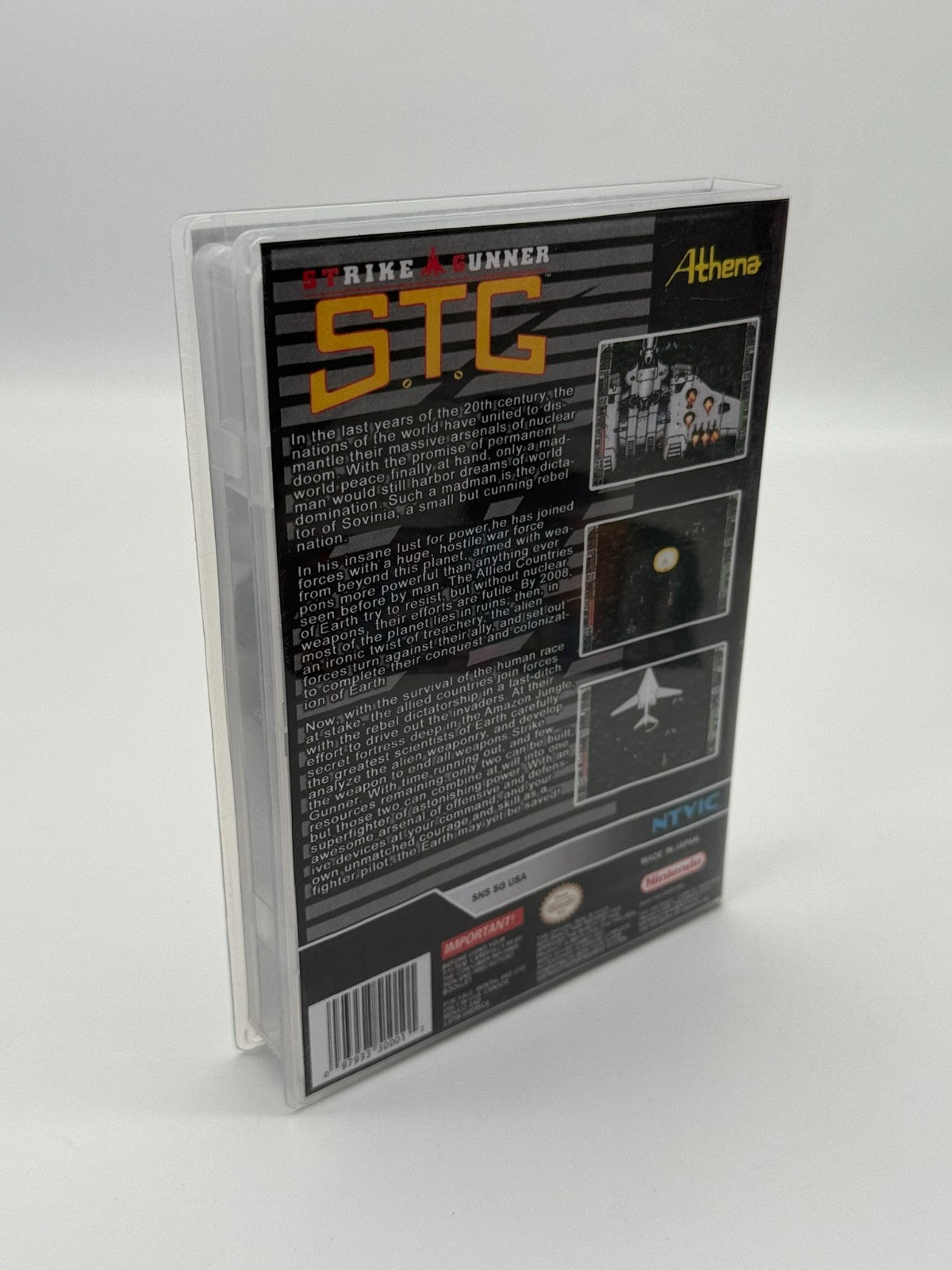 Strike Gunner S.T.G. Super Nintendo SNES NTSC-U/C Good - Very Good + Manual