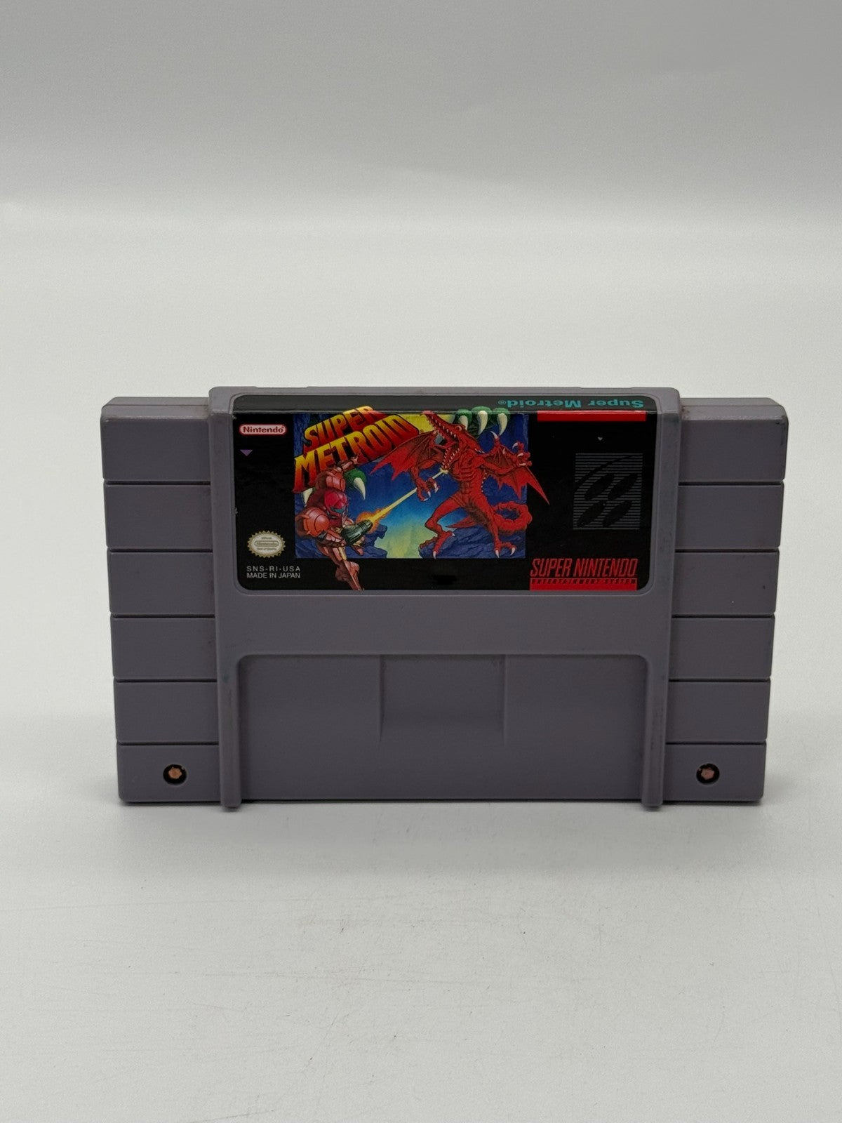 Super Metroid Super Nintendo SNES NTSC-U/C bon état manuel + cartouche