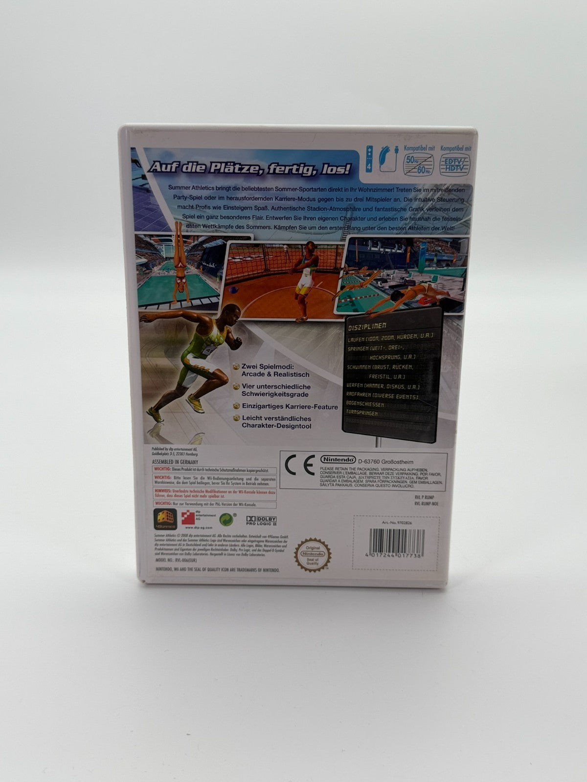 Summer Athletics Nintendo Wii guter Zustand CIB OVP