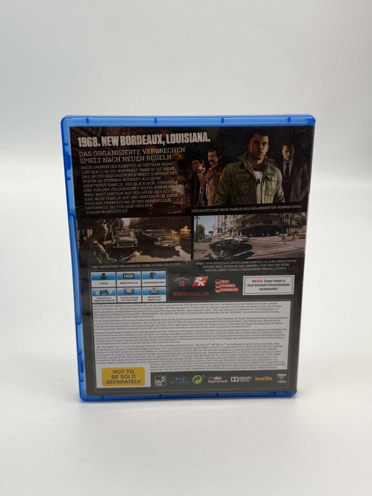 Mafia III Sony Playstation 4 Very good condition OVP