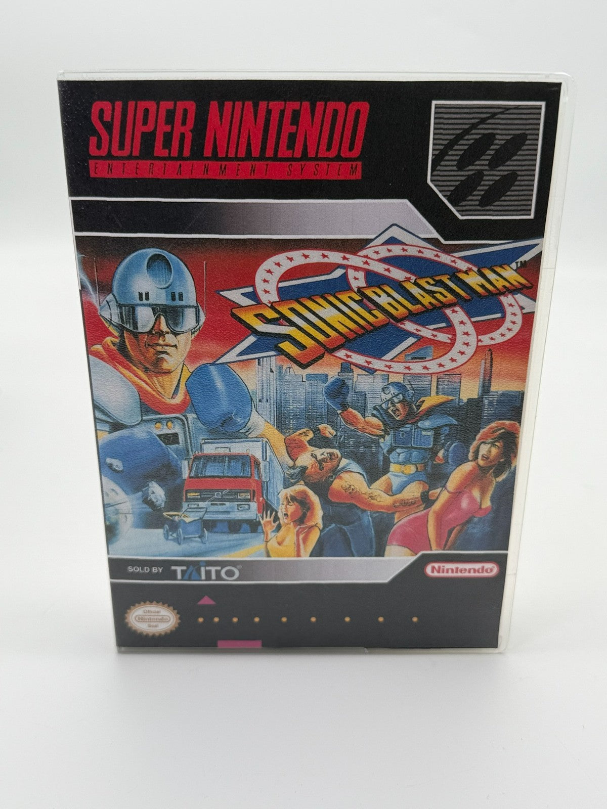 Sonic Blast Man Super Nintendo SNES NTSC-U/C bon état