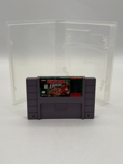Donkey Kong Country Super Nintendo SNES NTSC-U/C bon état Cartouche + Boîtier