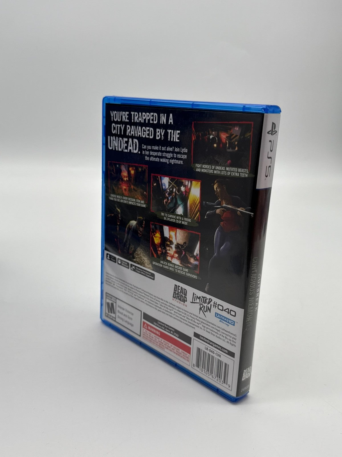 Outbreak Contagious Memories Sony Playstation 5 Très bon état Boîte d'origine