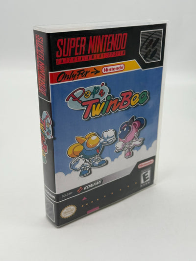 Pop´n TwinBee Super Nintendo SNES PAL bon état Cartouche + Housse de protection
