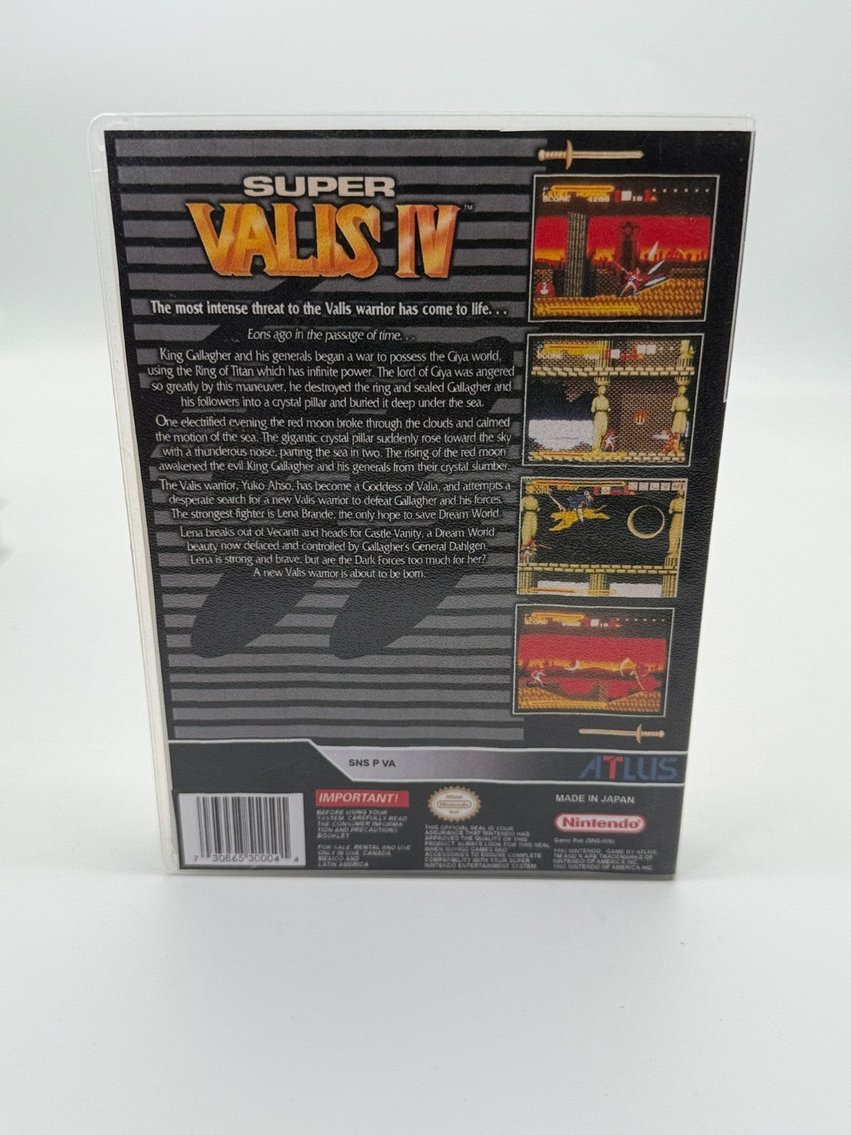 Super Valis IV Super Nintendo SNES NTSC-U/C bon état