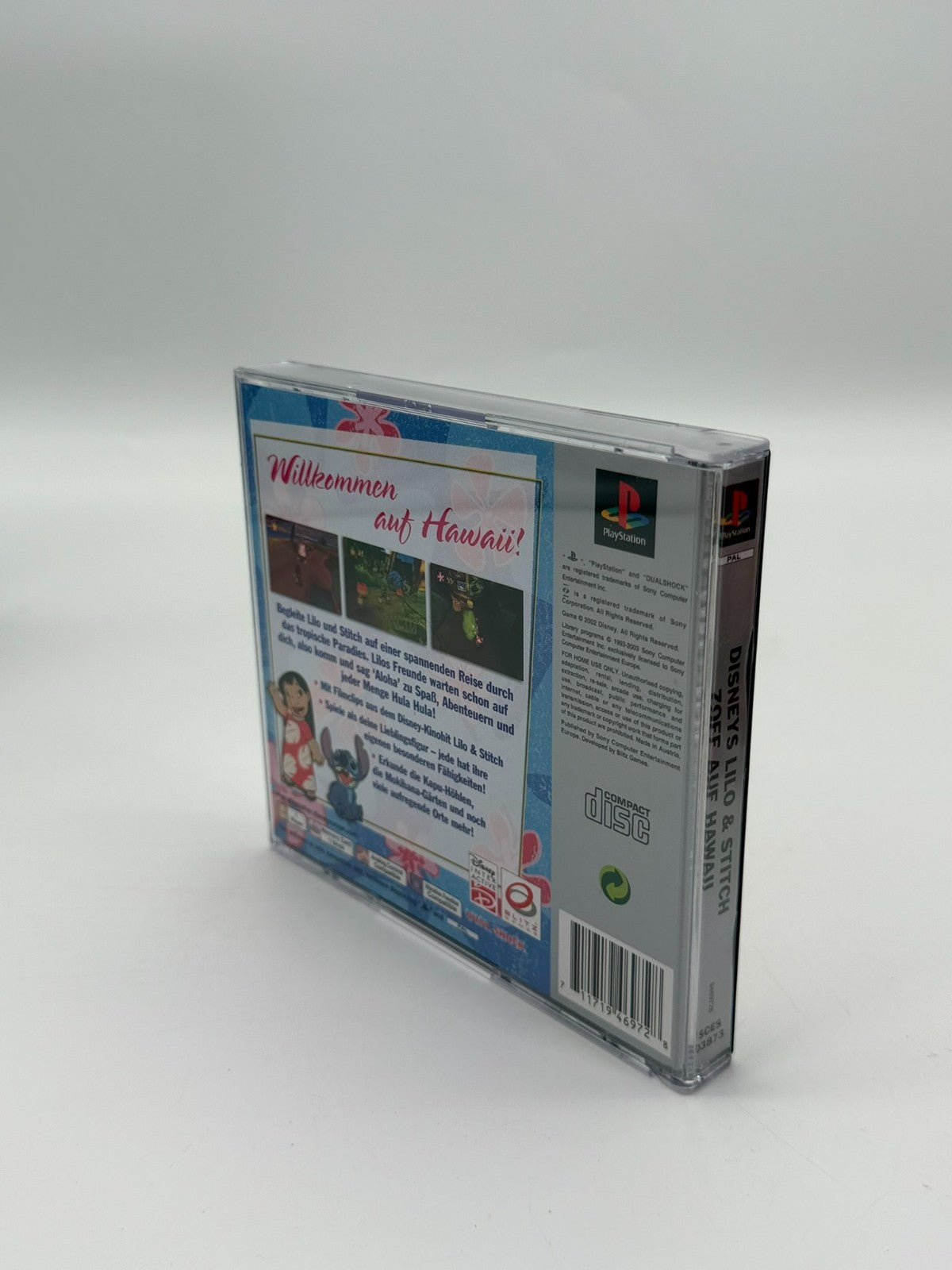 Disney Lilo & Stitch Zoff Auf Hawai Sony Playstation 1 guter Zustand CIB OVP