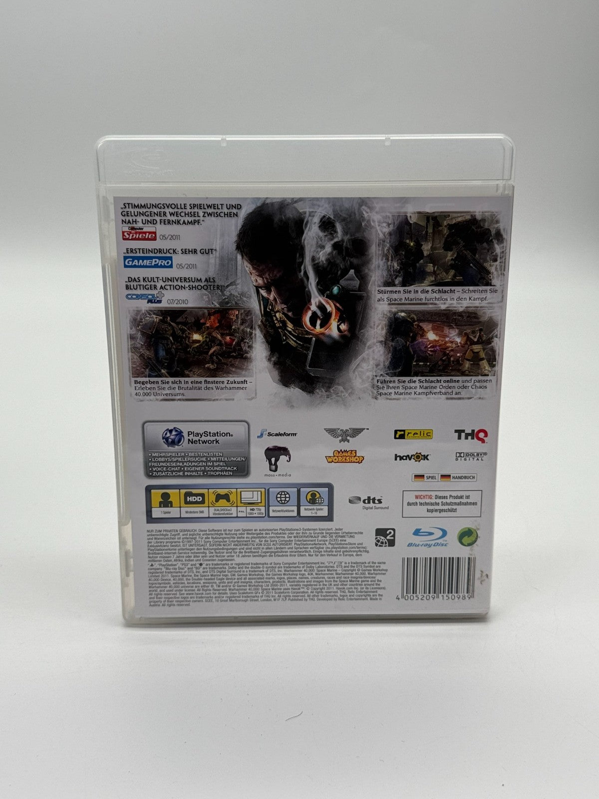 Warhammer 40.000 Space Marine Sony Playstation 3 Très bon état CIB OVP