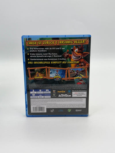 Crash N-Sane Trilogy Sony Playstation 4 Très bon état Emballage d'origine