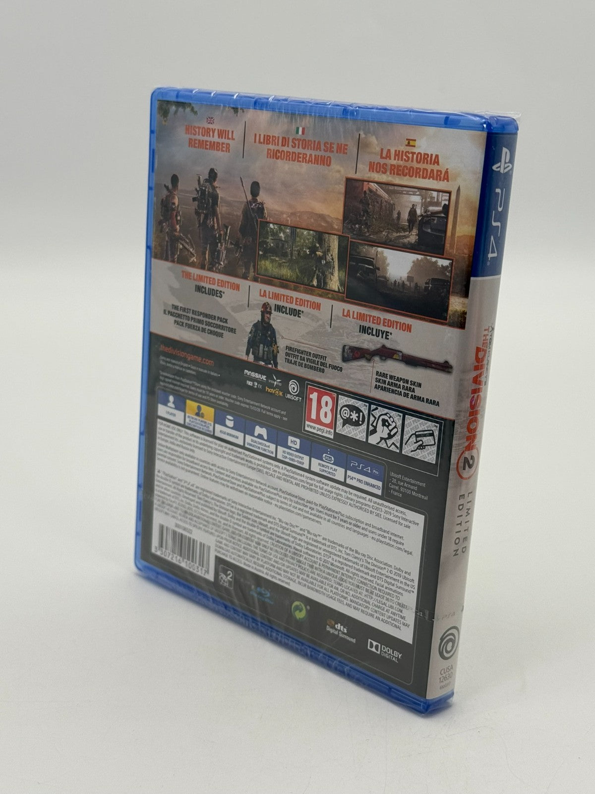 Tom Clancys The Division 2 Limited Edition Sony Playstation 4 Factory Sealed
