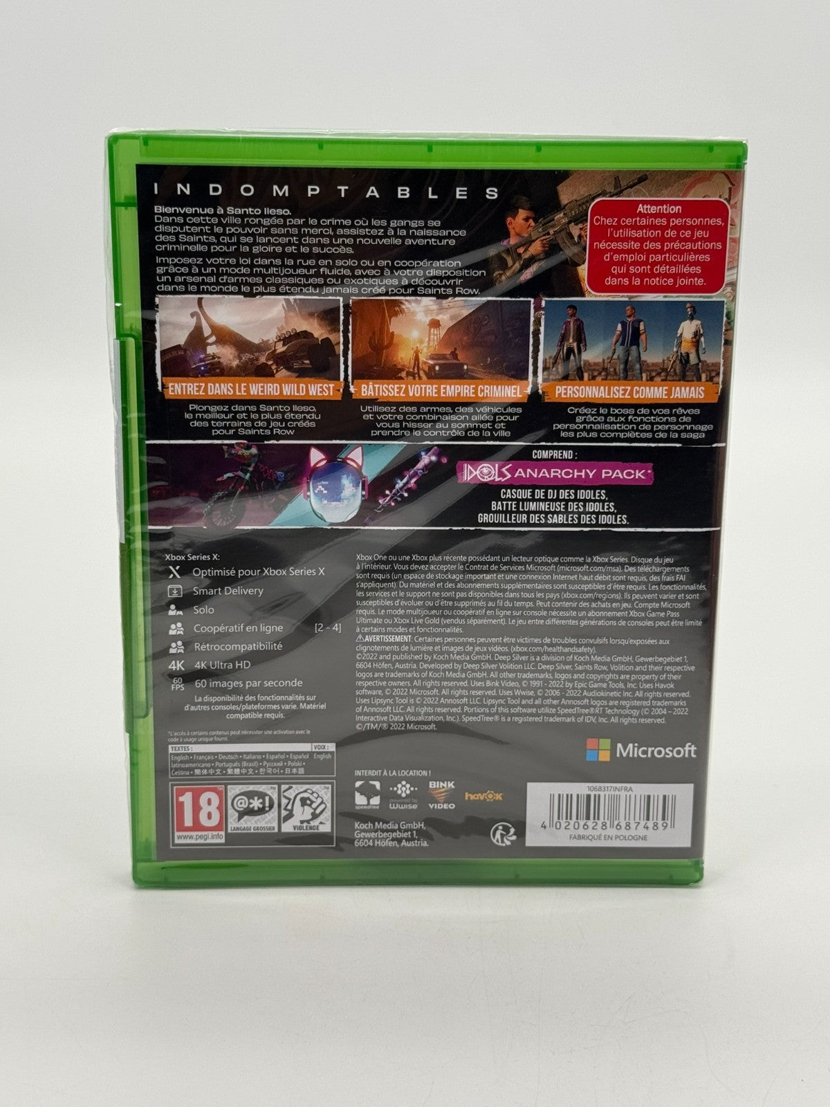Saints Row Day One Edition Microsoft XBox One Series X Factory Sealed CIB OVP