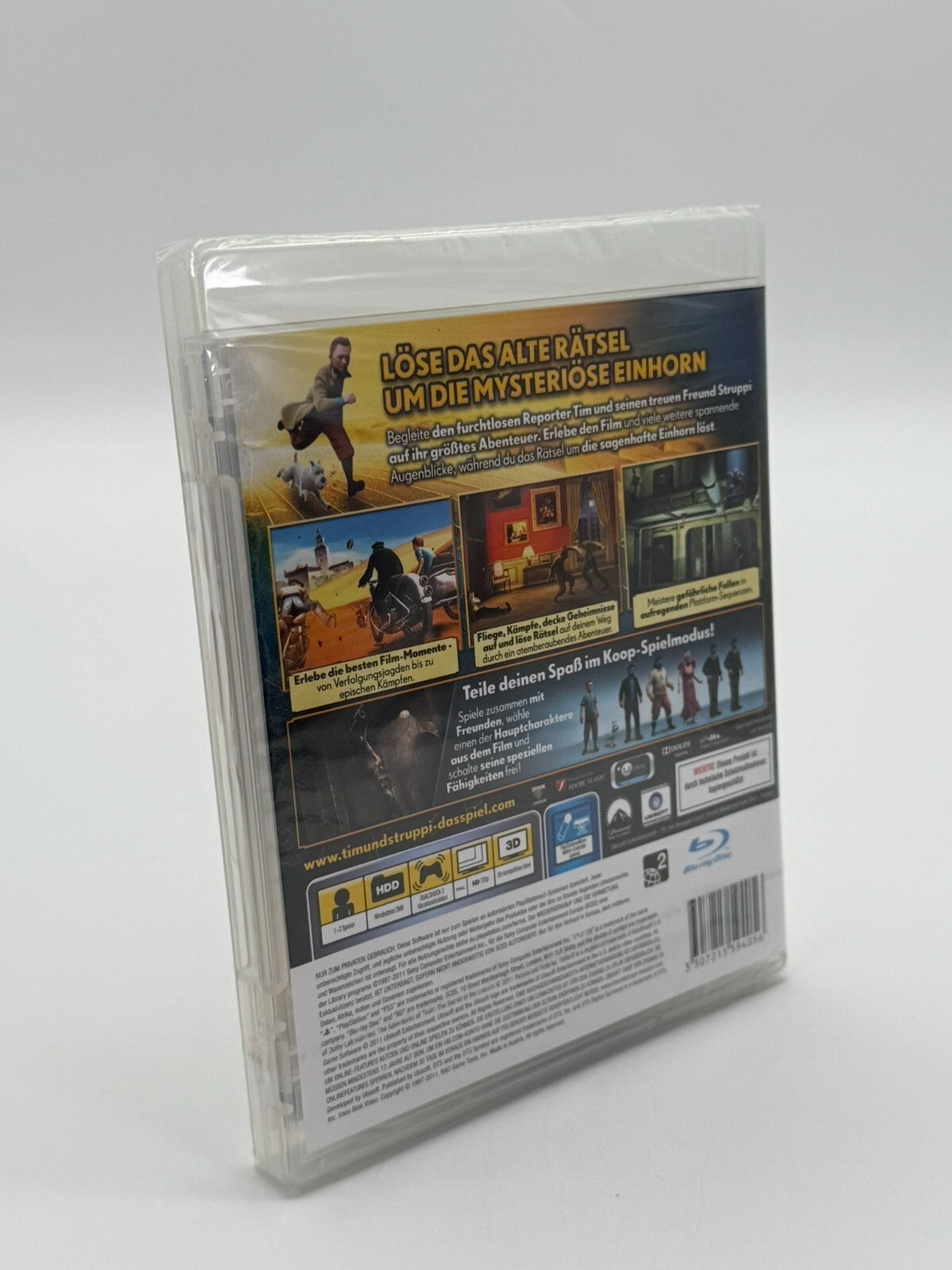 Tim und Struppi: das Geheimnis der Einhorn Sony Playstation 3 Sealed Neu