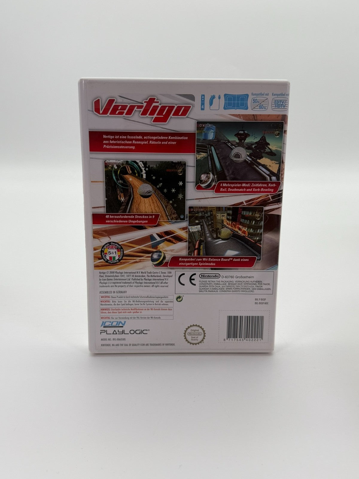Vertigo Nintendo Wii Sehr guter Zustand CIB OVP