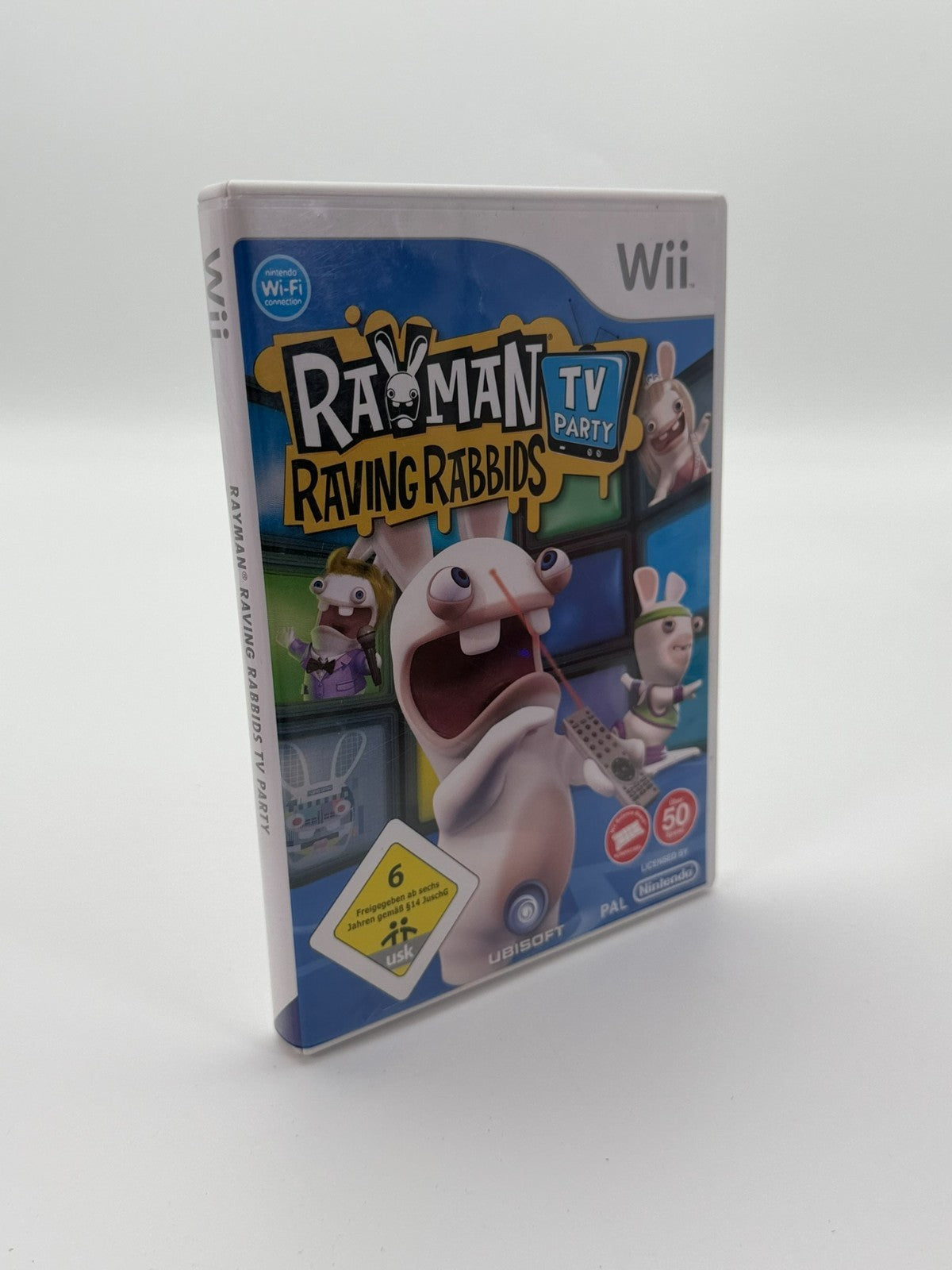 Rayman Raving Rabbids TV Party Nintendo Wii guter Zustand CIB OVP