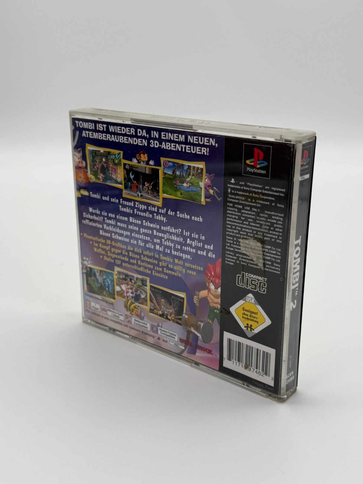 Tombi 2 Sony Playstation 1 bon état sans notice boîte d'origine