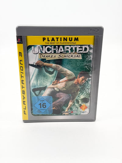 Uncharted Drakes Schicksal Sony Playstation 3 guter Zustand CIB Platinum