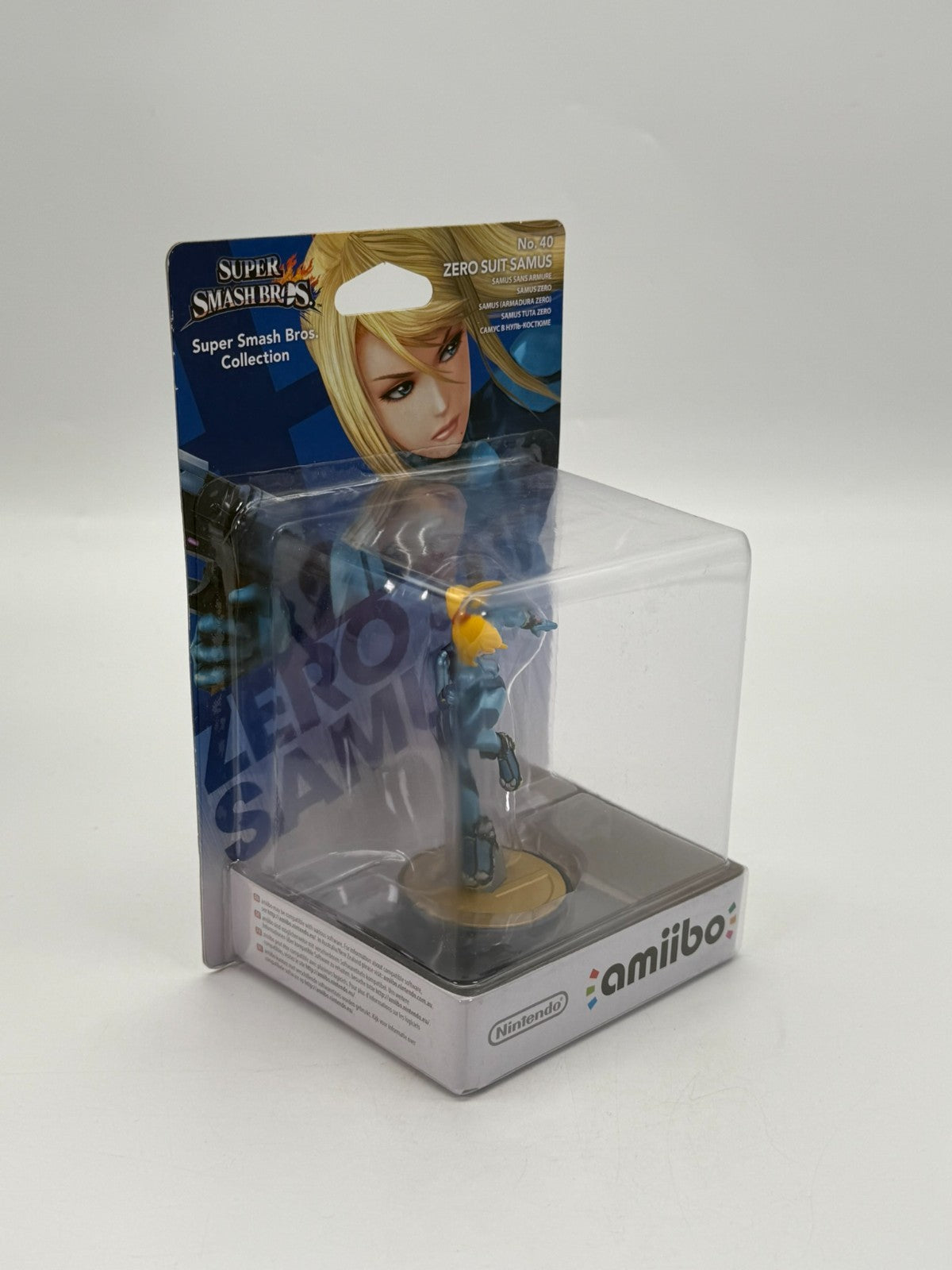 Super Smash Bros. Samus sans armure n° 40 Amiibo Neuf sous blister CIB OVP