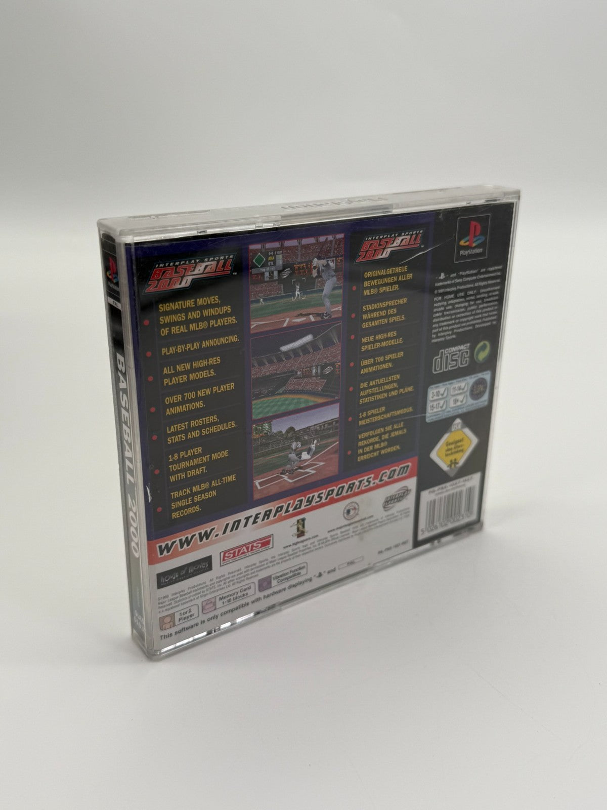 Interplay Sports Baseball 2000 Sony Playstation 1 guter Zustand CIB OVP