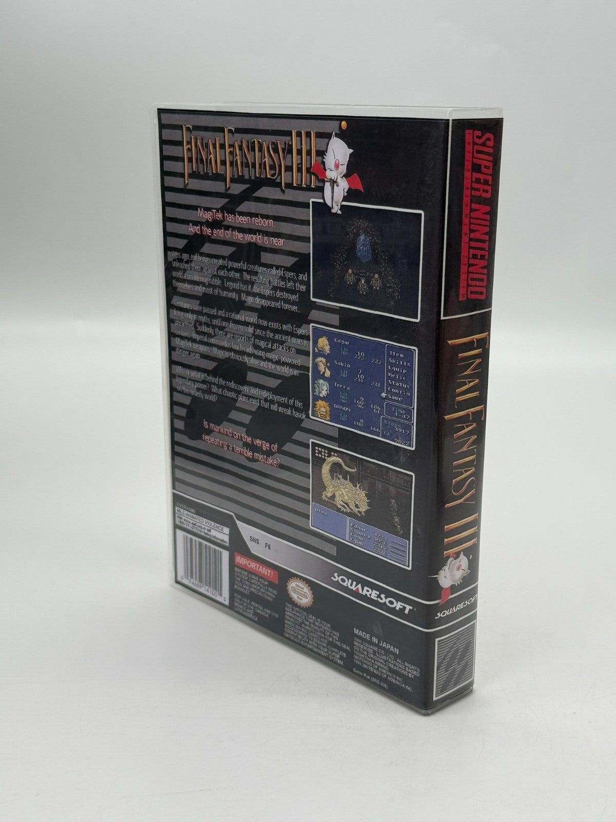 Final Fantasy III Super Nintendo SNES NTSC-U/C guter Zustand Modul + Anleitung
