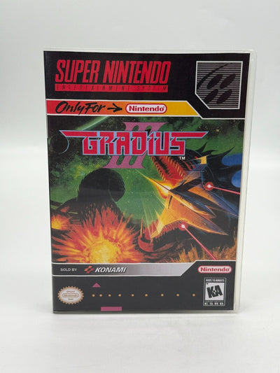 Gradius III Super Nintendo SNES NTSC-U/C Sehr guter Zustand Modul + Anleitung