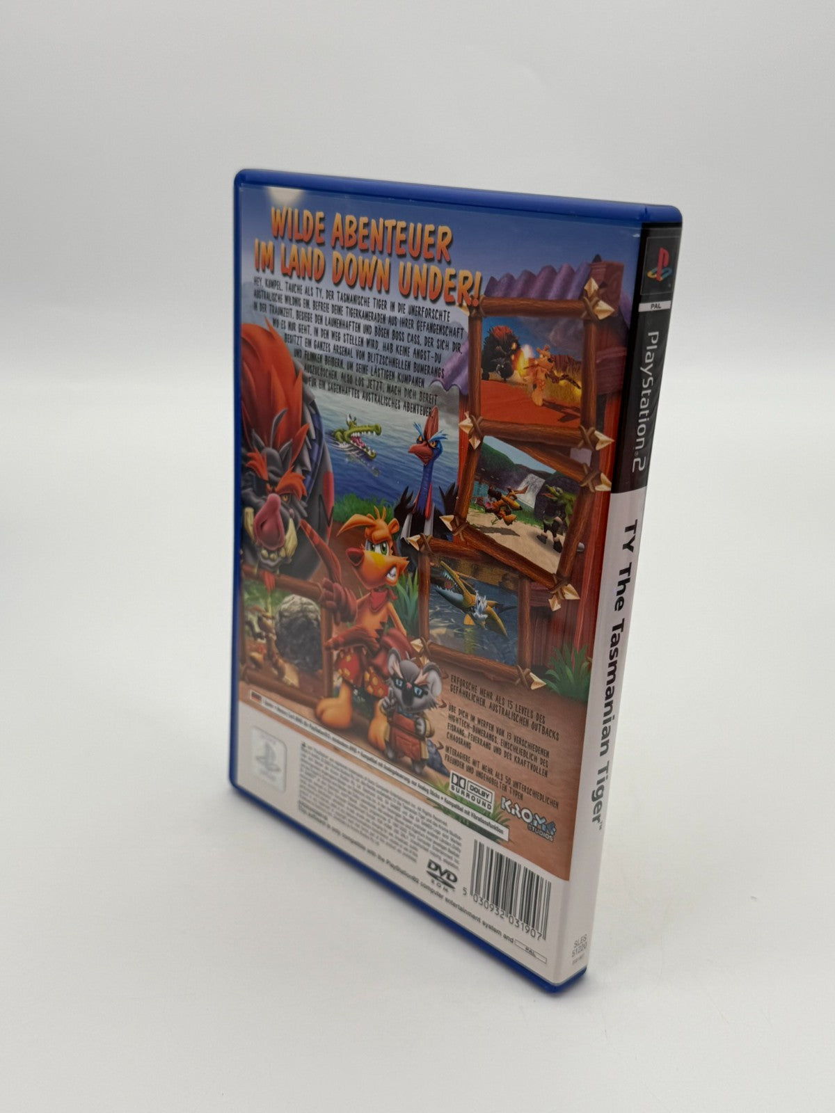 TY The Tasmanian Tiger Sony Playstation 2 Très bon état CIB OVP