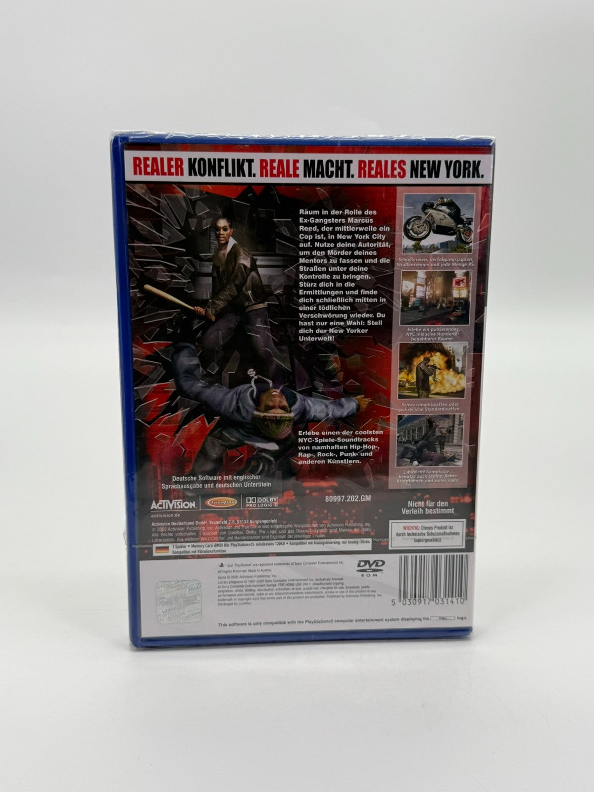 True Crime New York City Sony Playstation 2 Factory Sealed CIB OVP