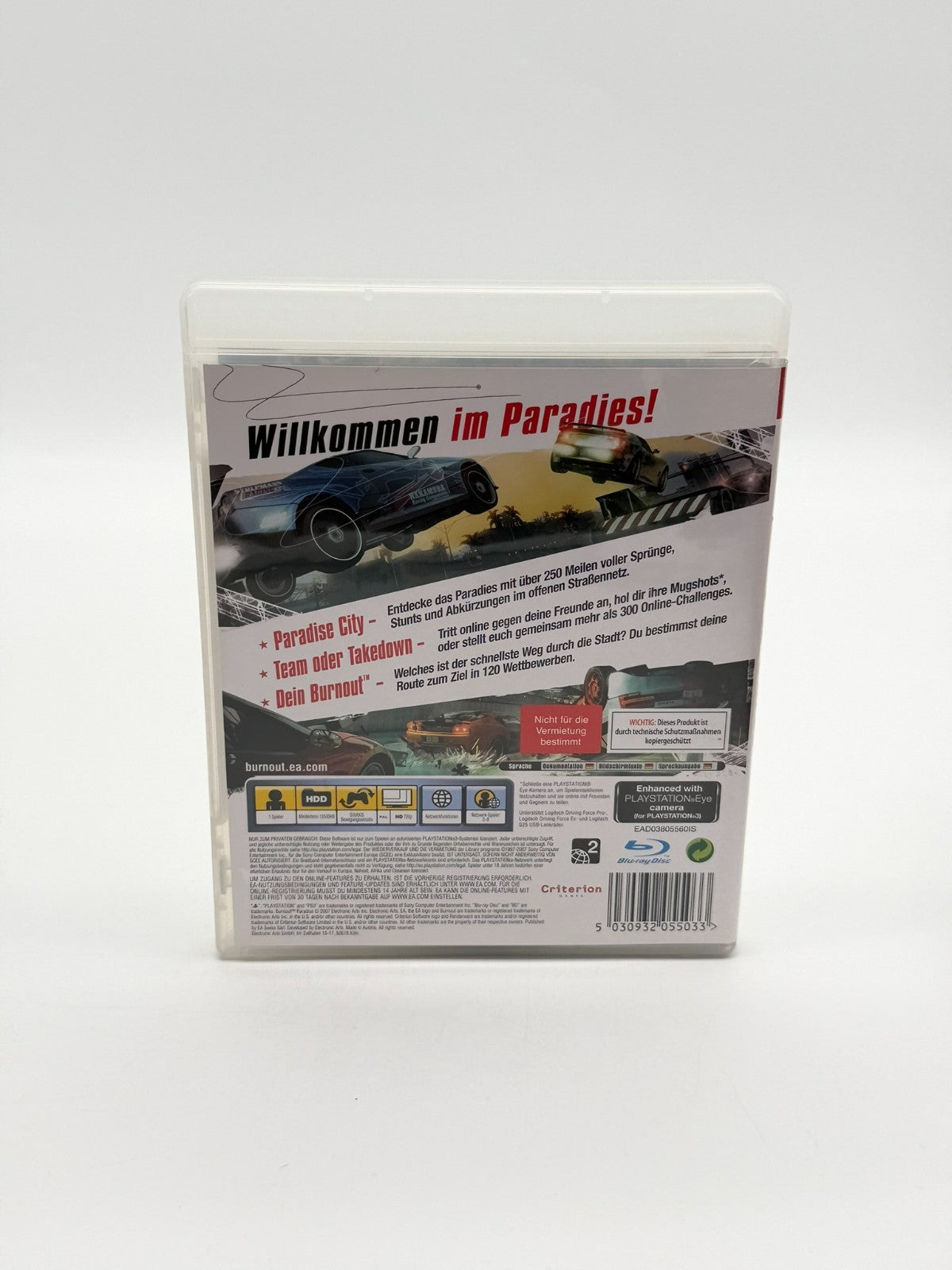 Burnout Paradise Sony Playstation 3 Sehr guter Zustand CIB OVP