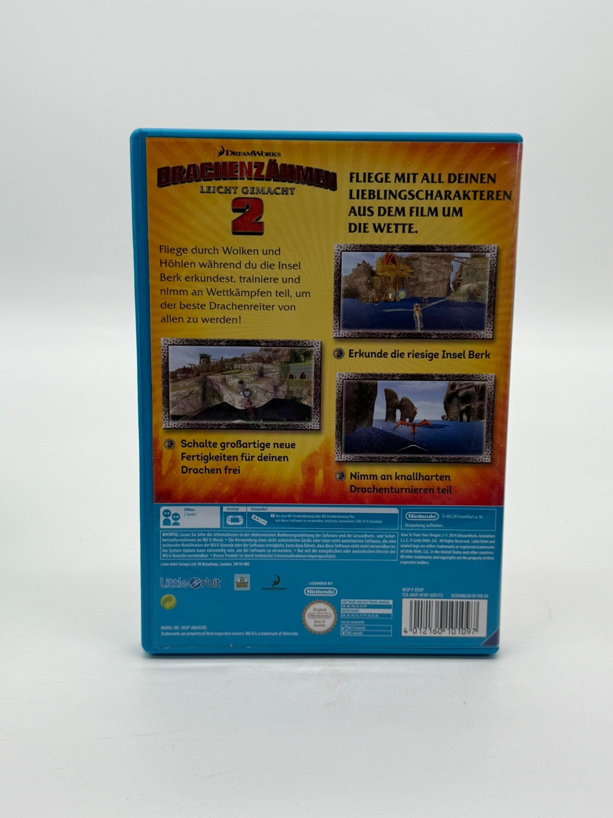 How to Train Your Dragon 2 Nintendo Wii U Very good condition CIB OVP