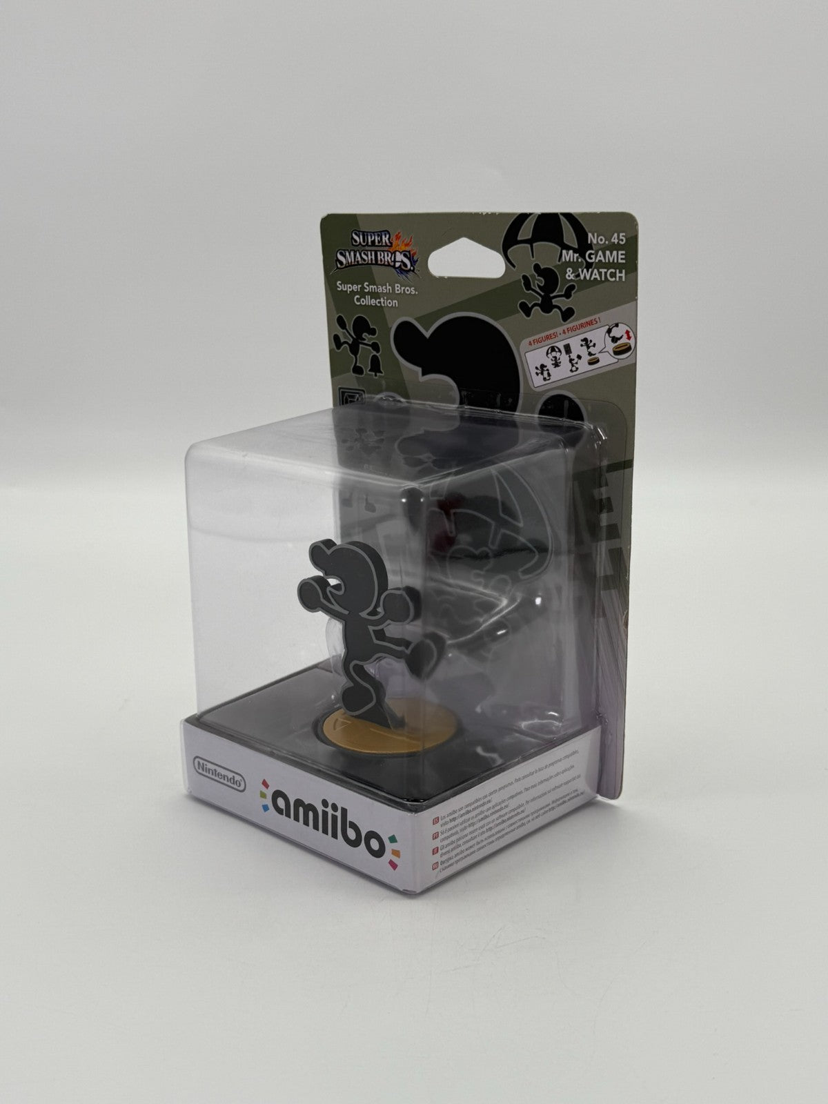 Super Smash Bros. Mr. Game & Watch Amiibo Scellé Neuf & Jamais Utilisé CIB OVP