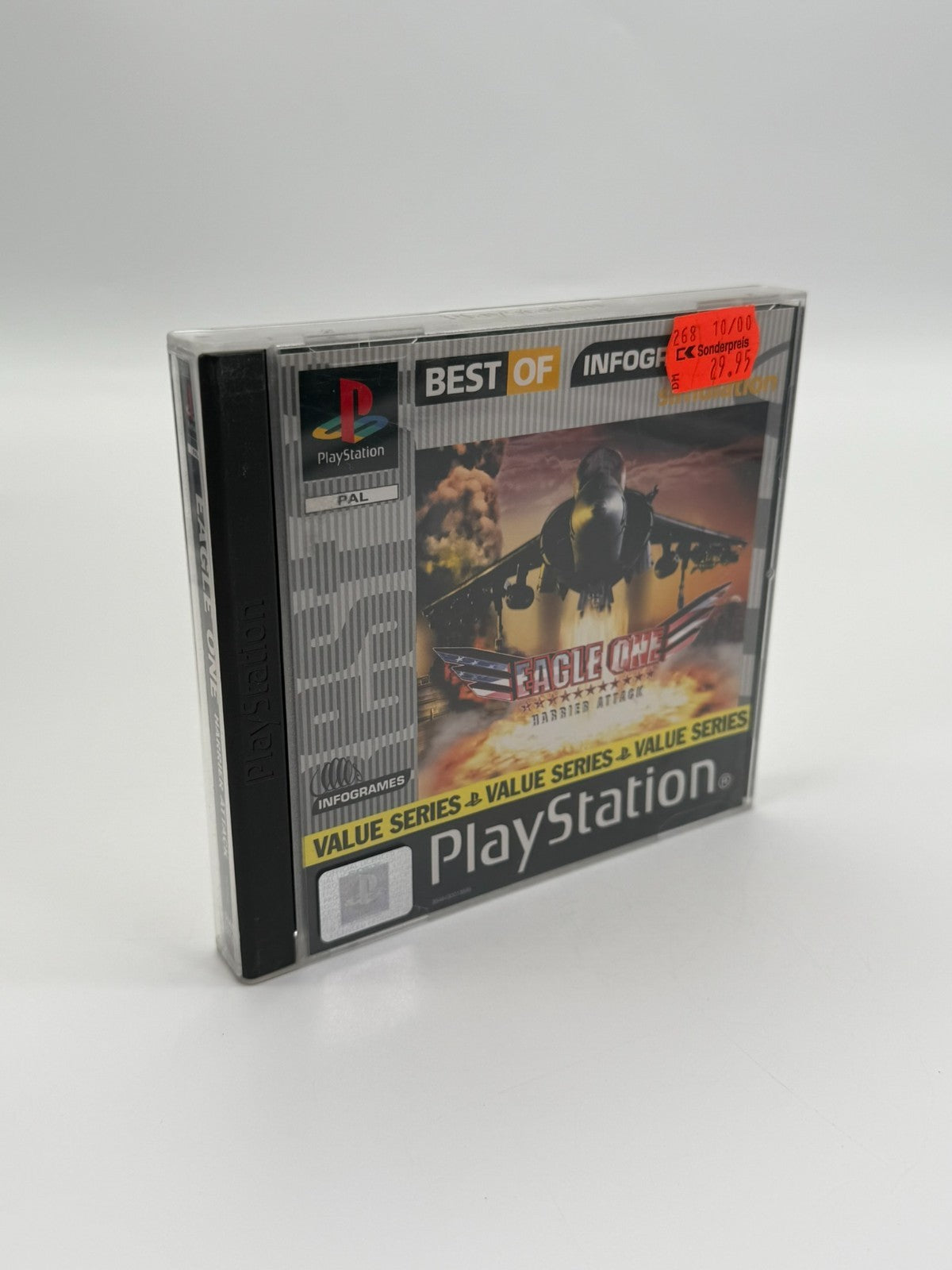Eagle One Harrier Attack Sony Playstation 1 bon état boîte d'origine